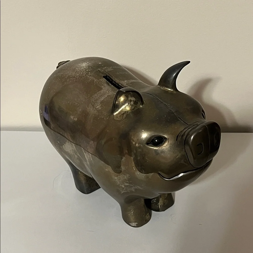 Godinger Silver Art Vintage Big Piggy Bank
